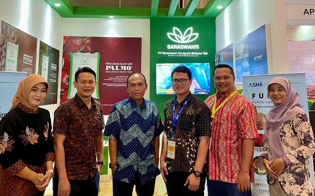 Divisi Pupuk Saraswanti Group turut meramaikan Sawit Indonesia Expo (SIEXPO) di Riau mulai tanggal 8-9 Agustus 2024.