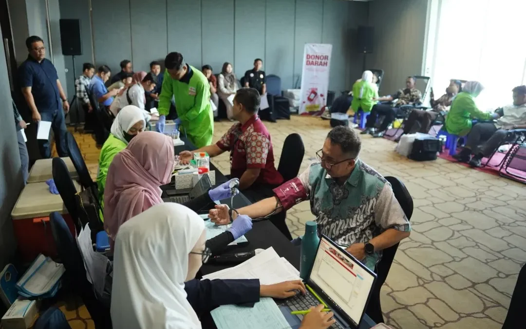 Donor Darah PT Saraswanti Anugerah Makmur Tbk Dalam Rangka HUT RI ke-80